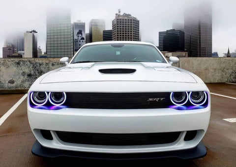 Oracle 15-21 Dodge Challenger LED Waterproof Halo Kit - ColorSHIFT - BC1 - 3990-335