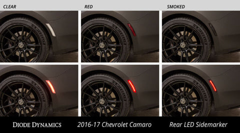 Diode Dynamics 16-21 Chevrolet Camaro LED Sidemarkers - Amber/ - Red (set) - DD5062