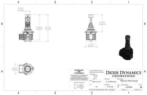 Diode Dynamics 9006/9012 Yellow SL2 LED Bulb (one) - DD0466S