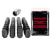 McGard 8 Lug Hex Install Kit w/Locks (Cone Seat Nut) M14X1.5 / 22mm Hex / 1.635in. Length - Black - 84827