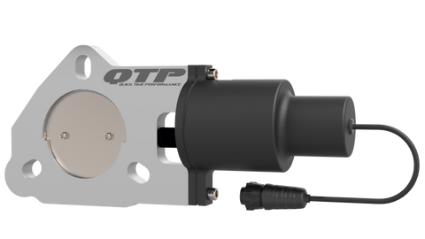 QTP 2.5in Bolt-On QTEC Electric Cutout Valve - Single - QTEC25