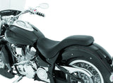 Mustang 05-17 Harley Deluxe (With Standard Rack) Wide Touring Solo Seat w/Studs - Black - 76231