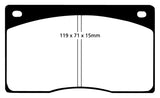 EBC 93-97 Aston Martin DB7 3.2 Supercharged Yellowstuff Front Brake Pads - DP4262R