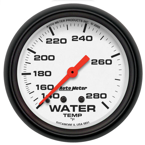 Autometer Phantom 66mm 140-280 Deg F Mechanical Water Temperature Gauge - 5831