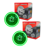 Oracle Lighting 97-06 Jeep Wrangler TJ Pre-Assembled LED Halo Headlights -Green - 7081-004