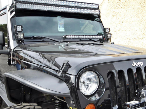 Rigid Industries Jeep JK - Double A-Pillar Mount - Mounts 2 sets of Dually/D2 - 40335