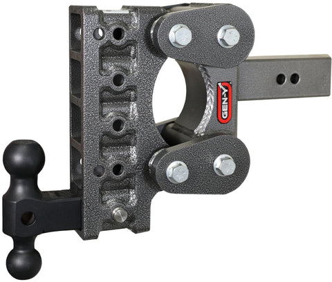 Gen-Y The Boss Torsion-Flex 2.5in Shank 7.5in Drop 1.1K TW 10K Hitch w/GH-031 Dual-Ball - GH-2315