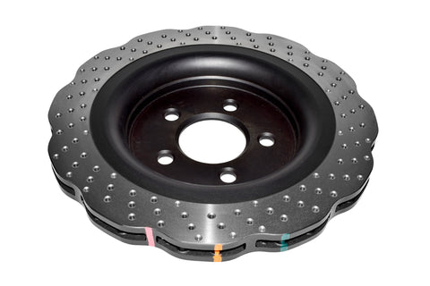 DBA 15-21 Volkswagen GTI (w/Perf Package 340mm Front Rotor) Front 4000 Series Drilled Wavy Rotor - 42830WXD