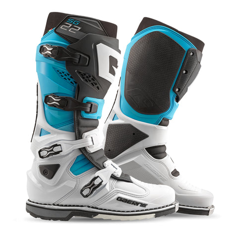 Gaerne SG22 Limited Edition Boot White/Black/Light Blue Size - 10 - 2262-003-10