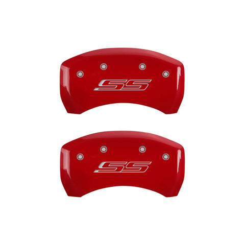 MGP 4 Caliper Covers Engraved Front & Rear Gen 5/SS Yellow finish black ch - 14231SSS5YL