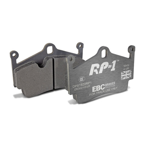 EBC Racing 12-16 Porsche Boxster (Cast Iron Disc Only) RP-1 Race Rear Brake Pads - DP81920RP1