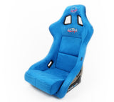 NRG FRP Bucket Seat ULTRA Edition - Large (Blue Alcantara/Gold Glitter Back) - FRP-302BL-ULTRA