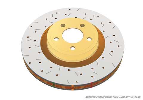 DBA 93-96 RX-7 Front Drilled & Slotted 4000 Series Rotor - DBA4947XS