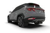 Rally Armor 2022 Hyundai Tucson Black UR Mud Flap w/ White Logo - MF75-UR-BLK-WH
