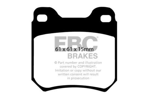 EBC 97-01 Cadillac Catera 3.0 Redstuff Rear Brake Pads - DP3675C