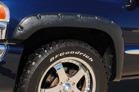 Lund 99-07 Chevy Silverado 1500 RX-Rivet Style Textured Elite Series Fender Flares - Black (2 Pc.) - RX103TB
