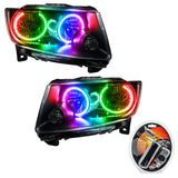Oracle 11-13 Jeep Grand Cherokee SMD HL (Non-HID) - Chrome - ColorSHIFT - 7070-330