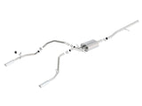 Borla 14 Silv/Sierra 1500 C/B S-Type Exh/2.75in Into Dual 2.25in Out 4in Tip Split Rear Exit - 140536