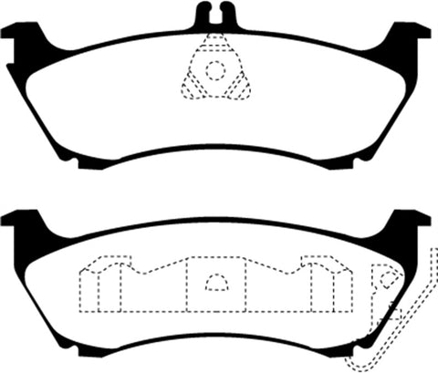 EBC 99-02 Mercedes-Benz M-Class (ML) ML320 3.2 Greenstuff Rear Brake Pads - DP61437
