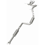 MagnaFlow 13 Ford Focus 2.0L Turbocharged ST Dual Center Rear Exit Stainless Cat Back Perf Exhaust - 15155