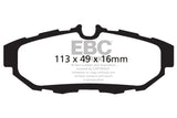 EBC 10-14 Ford Mustang 3.7 Ultimax2 Rear Brake Pads - UD1465