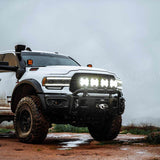 KC HiLiTES SlimLite 8in. LED Light Shield SAE Driving (Shield Only) - Clear - 5209