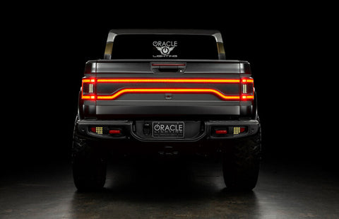 Oracle 20-23 Jeep Gladiator Racetrack Style LED Tail Gate Light - Tinted - 5918-504-T