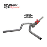 Diamond Eye KIT 4in CB MFLR RPLCMENT PIPE DUAL SS: 2004.5-2007.5 DODGE CUMMINS 600 - K4236S-RP