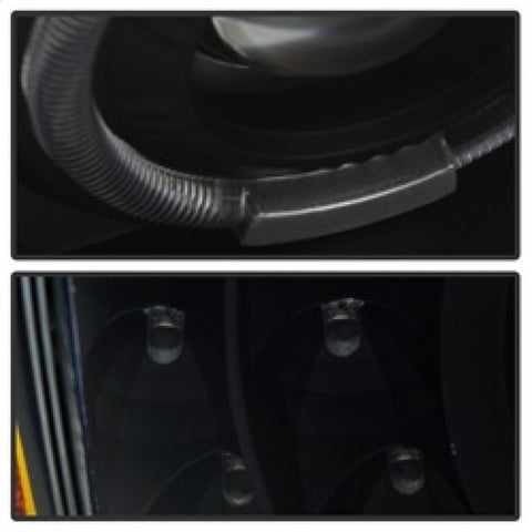 xTune Chevy Silverado 03-06 Projector Headlights 4pcs - LED Halo - Black PRO-JH-CSIL03-SET-BK - 9036774