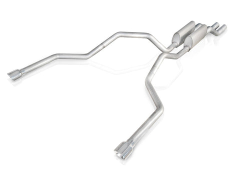 Stainless Works 2004-08 F150 5.4L Exhaust 2-1/2in Chambered Mufflers Under Bumper Exit - 08F150TDUB