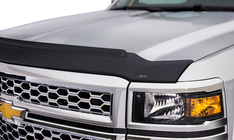 AVS 07-14 Chevy Tahoe Aeroskin II Textured Low Profile Hood Shield - Black - 436011