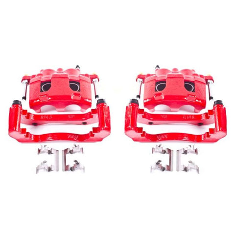 Power Stop 06-11 Buick Lucerne Front Red Calipers w/Brackets - Pair - S4988