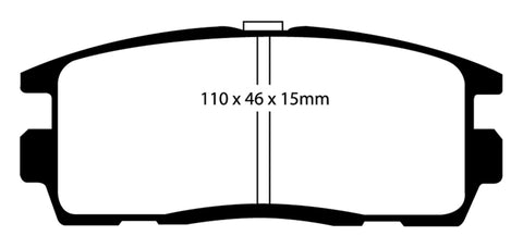 EBC 10+ Chevrolet Equinox 2.4 Yellowstuff Rear Brake Pads - DP41797R
