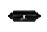 Aeromotive In-Line Filter - (AN-6 Male) 10 Micron Microglass Element Bright Dip Black Finish - 12345