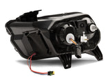 Raxiom 13-14 Ford Mustang LED Halo Projector Headlights- Black Housing (Clear Lens) - 408997