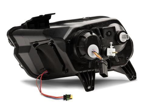 Raxiom 13-14 Ford Mustang LED Halo Projector Headlights- Black Housing (Clear Lens) - 408997