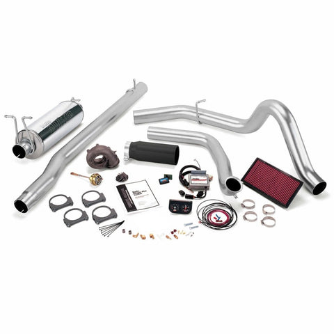 Banks Power 99 Ford 7.3L F250/350 Auto Stinger-Plus System - SS Single Exhaust w/ Black Tip - 47521-B