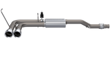 QTP 14-18 Chevy Silverado 1500 4.8L/5.3L EC/CC SB 304SS Screamer Cat-Back Side Exit w/4.5in Tips - 410014