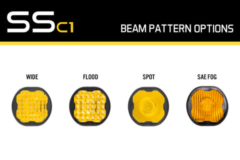 Diode Dynamics Stage Series C1 Lens Flood - Yellow - DD6529