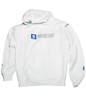 Sparco Sweatshirt Hooded WWW White MED - SP03100B2M