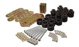 Energy Suspension Body Mount Set 1in Lift W/Hardware  - Black - 2.4112G