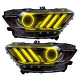Oracle 15-17 Ford Mustang V6/GT/Shelby DRL w/ Halo Kit - ColorSHIFT w/o Controller - 2267-334