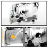 xTune Ford F250/350/450 Superduty 99-04 Crystal Headlights w/ Bumper Lights HD-JH-FF25099-AM-C - 9025419