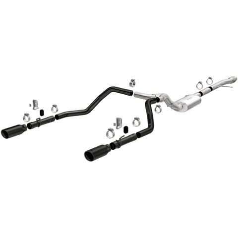 MagnaFlow 2019 Chevy Silverado 1500 V8 5.3L/V6 4.3L Street Series Dual Exit Exhaust w/ Black Tips - 19472