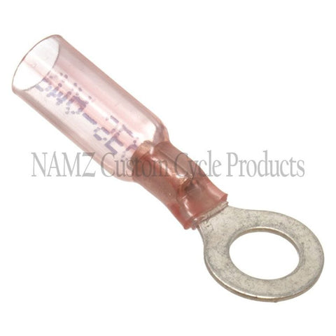 NAMZ Heat Sealable .25in. Ring Terminals 22-18g (25 Pack) - NIS-19164-0004