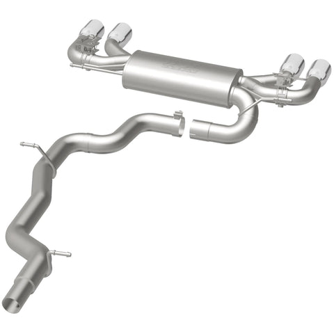 MagnaFlow Sys C/B 2015-2017 Volkswagen Golf R 3in Polished SS Quad Tip Split Rear Exit - 19165