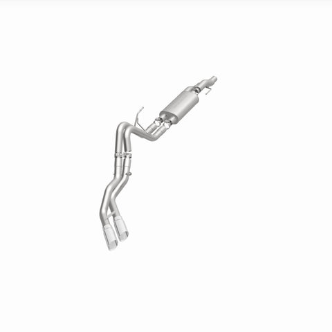 MagnaFlow 11 Ford F-150 3.7L/5.0L/6.2L SS Catback Exhaust Dual Same Side Exit w/ 3.5in SS Tips - 15461