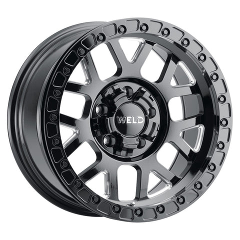 Weld Off-Road W902 17X9.0 Cinch Beadlock 6X135 6X139.7 ET-12 BS4.50 Gloss Black MIL 106.1 - W90279098450