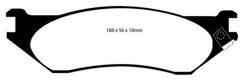 EBC 04-06 Dodge Durango 3.7 Greenstuff Front Brake Pads - DP61638