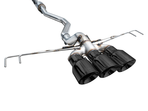 AWE Tuning 2023 Honda Civic Type R FL5 Track Edition Exhaust w/ Triple Diamond Black Tips - 3020-53287